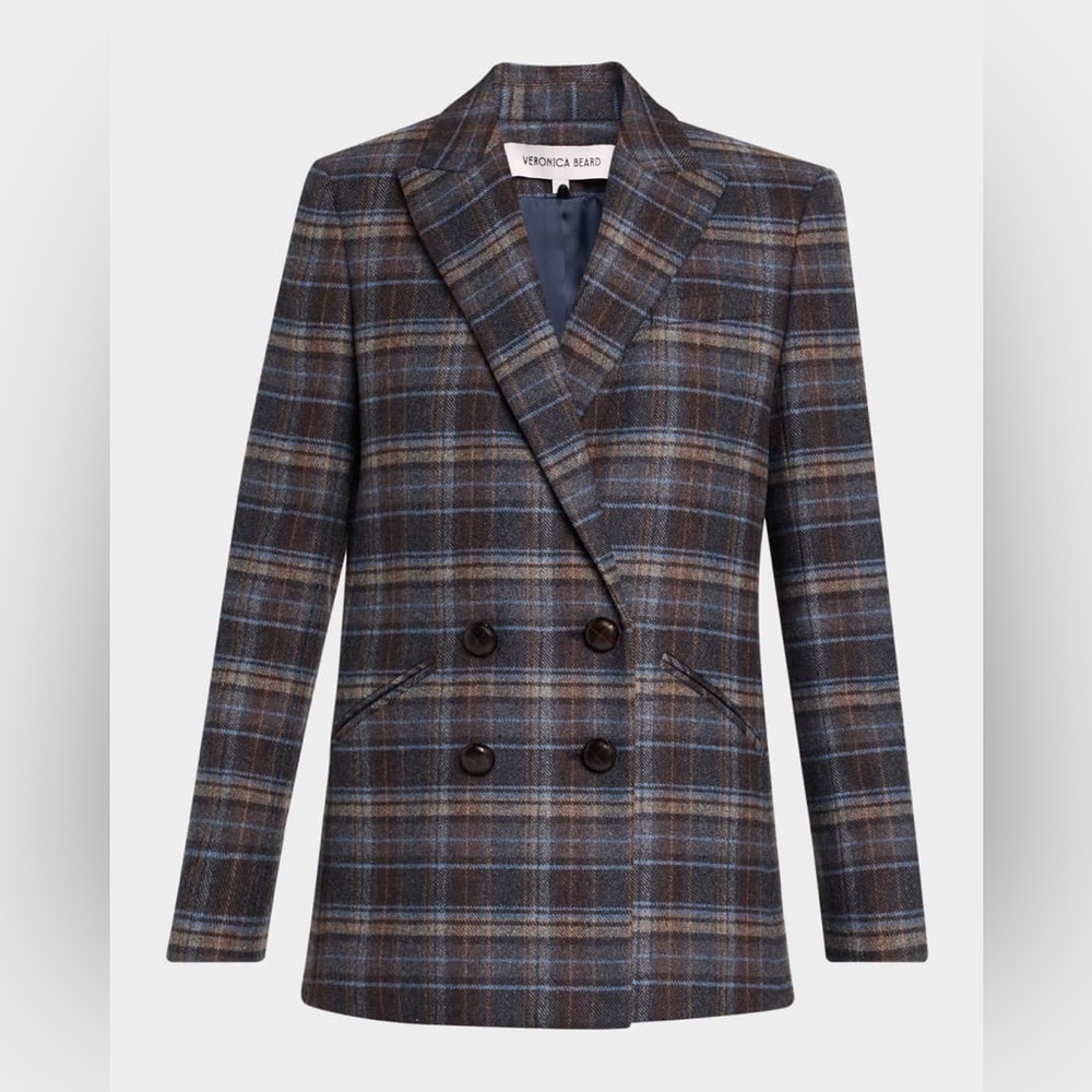 Veronica Beard Oria Dickey Jacket in Blue Multi - Picture 2 of 11